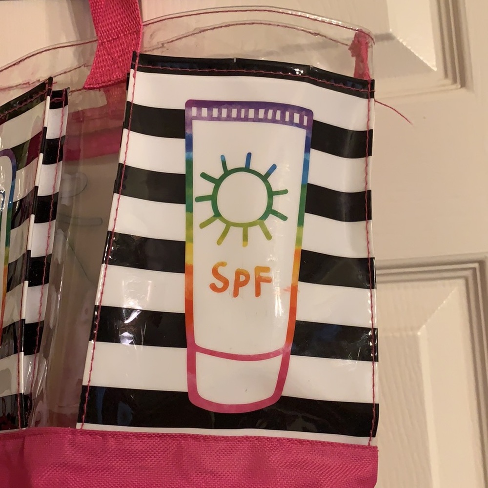 PVC Beach Bag With Pockets - Picture 2 of 9